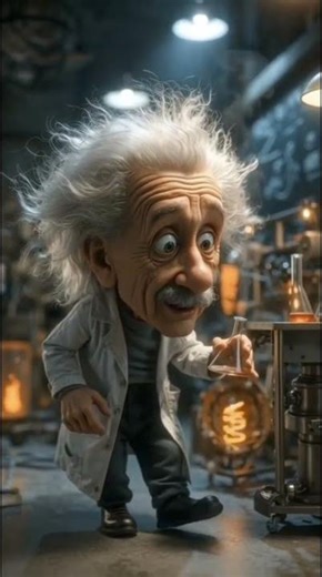 Einstein Pixar-style #cartoon #animation #animasulucu