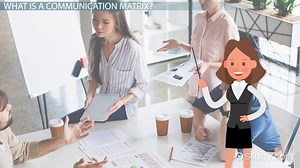 Communication Matrix | Definition, Benefits & Examples - Video | Study.com