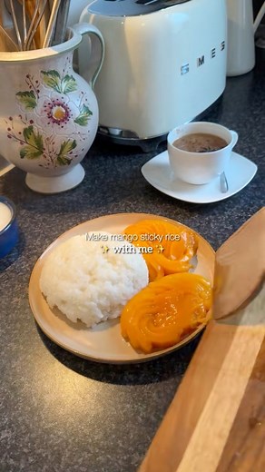 8K views · 75 reactions | Mango sticky rice 省 Ingredients: - 2 ripe...