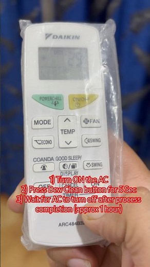 How to Dew clean Daikin AC #daikin #dewclean #daikinairconditioning #cleaning #airconditioner