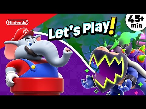 45 Minutes of Super Mario Bros. Wonder Gameplay for Kids 😎🐘| ‪@playnintendo‬