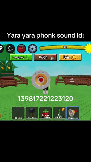 Yara yara phonk sound id #roblox #boombox #gag2 | Roblox
