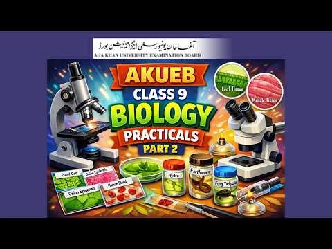 Class 9 Biology Practicals Part 2 – Complete AKEUB Board Guide
