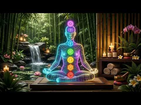 Water Sounds For Deep Sleep 🌟 Open All 7 Chakras 528hz | Whole Body Regeneration, Remove Insomnia