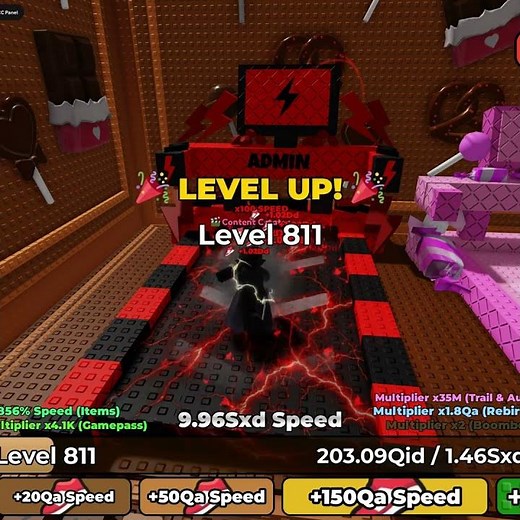 0 To 800+ Level in 10 Seconds #roblox