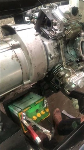 two cylinder petrol engine after overhauling #elemax #automobile #carborator #10kvagenerator