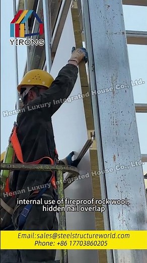 Exterior wall sandwich panels made of fireproof and corrosion-resistant materials #construction