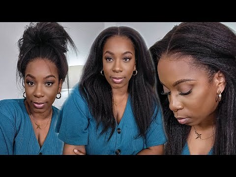 Worth It! 🥵 Realistic + High Quality Natural Kinky Straight Wig HD Lace & Clean Hairline OMGHerHair