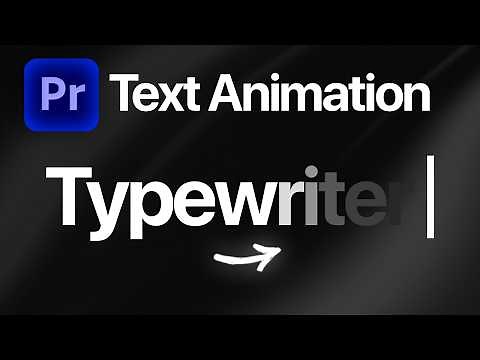 How To Make a Typewriter Effect in Premiere Pro (FREE PRESET)