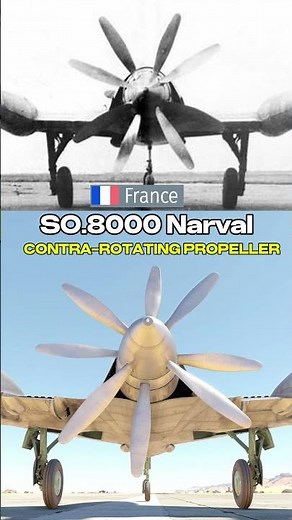 S.O.8000 Narval - Contra-Rotating Propellers - 1945