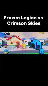 Frozen Legion vs Crimson Skies #roblox #game #gaming