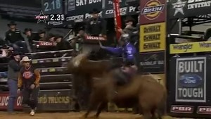 THROWBACK THURSDAY: J.B. Mauney rides RMEF Gunpowder & Lead for 92.25 points to win at #PBRBAL in 2012. #tbt | PBR