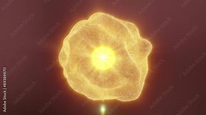 3D nebula of dots ai learning able to loop endless 4k
