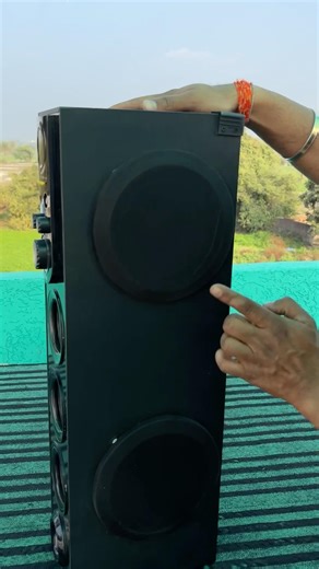 Double bass tower speaker bass boom power bass deep level power #purebass #lowbass #basshead