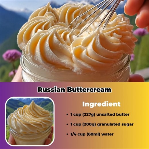 Russian Buttercream Ingredients: 1 cup (227g) unsalted butter, softened to room temperature 1 cup (200g) granulated sugar ... | Thriving Recipes