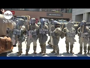 Tensions escalate in downtown Los Angeles as ICE protests continue