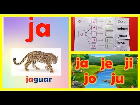 #13 COMO ENSEÑAR A LEER Y ESCRIBIR LAS SÍLABAS CON LA LETRA "J" (JA-JE-JI-JO-JU)