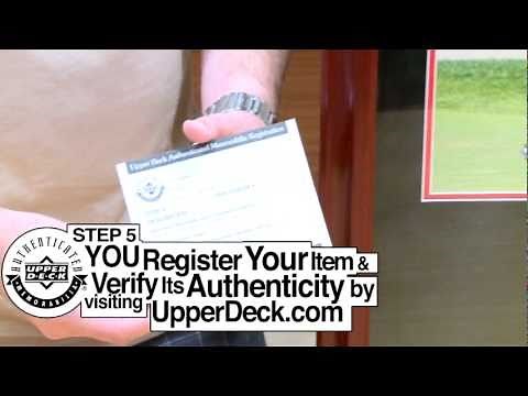 Upper Deck Authenticated 5-Step Autograph Authentication Process for Tiger Woods Memorabilia
