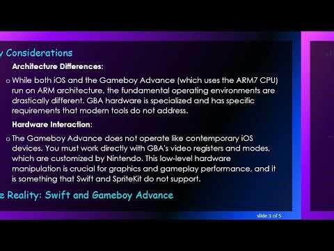 Creating a Retro Game with Swift: Can You Run It on Gameboy Advance?
