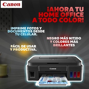 ¿Seguís estando en Home Office? 👩🏻‍💻 ¡Haz más eficiente tu trabajo con la PIXMA G3100!, tu mejor aliada para trabajar desde casa. Hazla tuya aquí: https://bit.ly/39z9JHV | Canon