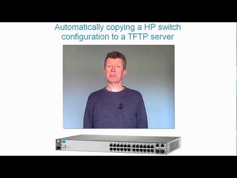 Automatically copying a HP switch configuration to a TFTP server