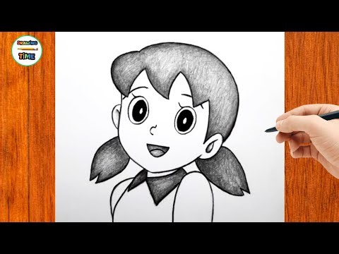 How to Draw Shizuka | Step by Step Easy Shizuka Drawing (Doraemon Anime Character)