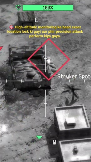 🎯 High-altitude monitoring ke baad exact location lock ki gayi aur phir precision attack #sigint