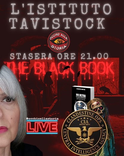 🔥 L'ISTITUTO TAVISTOCK: INGEGNERIA SOCIALE E CONTROLLO The Black Book A cura di Gloria 🇬🇧 Londra, 1947. Nasce il Tavistock Institute of Human Relations, centro di ricerca sulla psicologia sociale destinato a diventare un nome carico di leggende e sospetti. Decenni dopo, sotto il sistema sanitario britannico, nasce il Gender Identity Development Service (GIDS), dedicato ai minori con disforia di genere. Ma dopo anni di polemiche e un’inchiesta indipendente – la Cass Review – arriva il verdetto