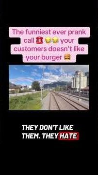 The funniest ever prank call ☎️ 😂😂 your customers doesn’t like your burger 🍔 PART 1