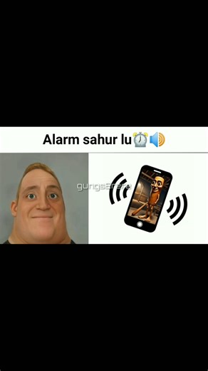 Alarm sahur lu⏰🔊 || Mr Incredible Becoming Canny #meme #mrincrediblebecomingcanny #shorts