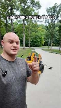 The easiest way to sharpen lawnmower blades!