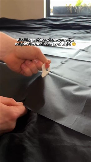 Blacking out the windows so the neighbours don’t see us at night… | SleepingTips