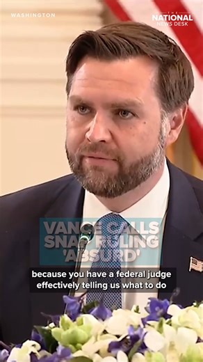 President Donald Trump and his administration must fully fund SNAP benefits for November, a Rhode Island judge ruled on Thursday, amid the government shutdown. But Vice President JD Vance calls the ruling "absurd" during a meeting with Central Asian countries at the White House. https://bit.ly/47veEZ6 | The National Desk - TND