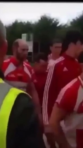 Gaelic Football Team in Intense Outdoor Altercation