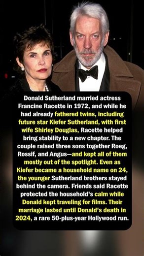 Sutherland's 50-Year Marriage