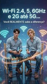 Wi-Fi 2.4, 5, 6GHz e 2G até 5G… Você REALMENTE sabe a diferença? 📶🤯