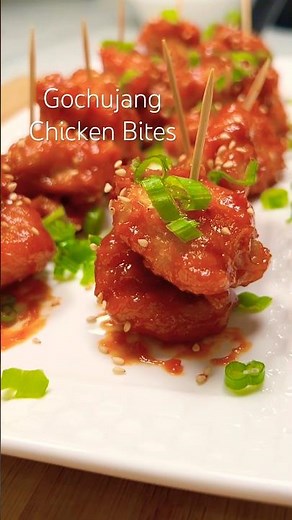 Crispy Korean Gochujang Chicken Bites (Sticky Glazed)