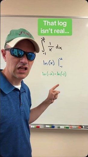 Integral of 1/x has an absolute value! #math #calc #matherror