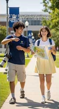 4/20 Exploring the University Campus | Easy English Conversation for Beginners #englishspeaking