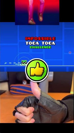 TOCA TOCA CHALLENGE vs IMPOSSIBLE SPAM! #gd #geometrydash #shorts