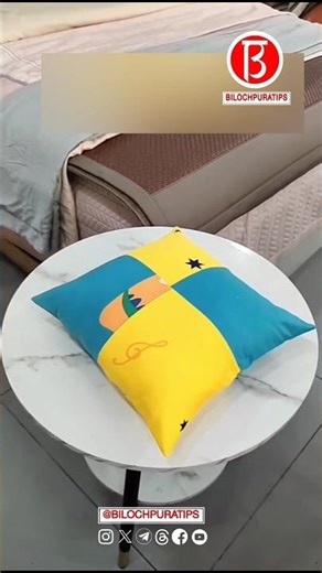 Make a pillow with scraps you don’t want to throw away