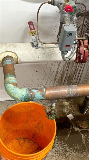 Leak repair on 2” water main for apartment building #plumbing #milwaukee #propress #plumbers
