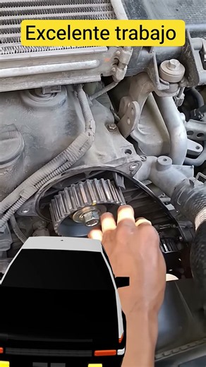 Cómo instalar una correa sin perder las marcas #automóvil #mecanica