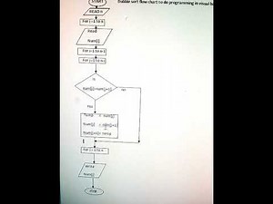 Bubble Sort Flow Chart To Do Programming in visual basic BCA-355 👍