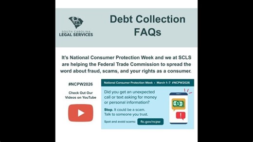 Debt Collection FAQs 2023 | South Carolina Legal Services