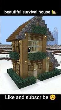 minecraft survival house #minecraft #shorts #trending #minecrafttutorial
