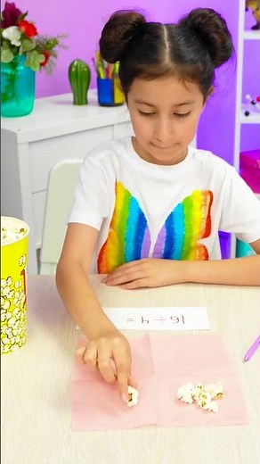🍿 Popcorn Division Adventure: Math Made Fun! ➗ #Learning #KidsFun