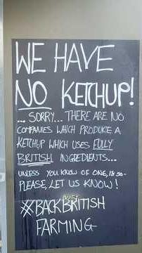 It’s time that 100% British Ketchup stood on its own two feet 😏 #ketchup