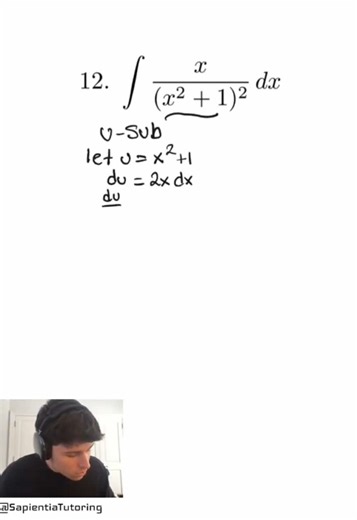 U-Sub Integration for Caluclus‼️ What topic should I cover next 👇 #calculus #engineering #university #studytok #tutor