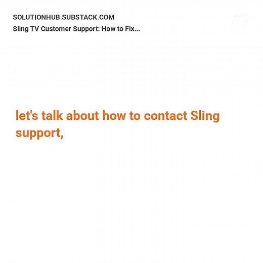 Sling TV Customer Support: How to Fix Billing, Login, and Streaming Issues Fast